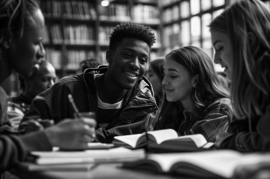 STUDENTS READING IN CLASS DURING A NOVEL STUDY